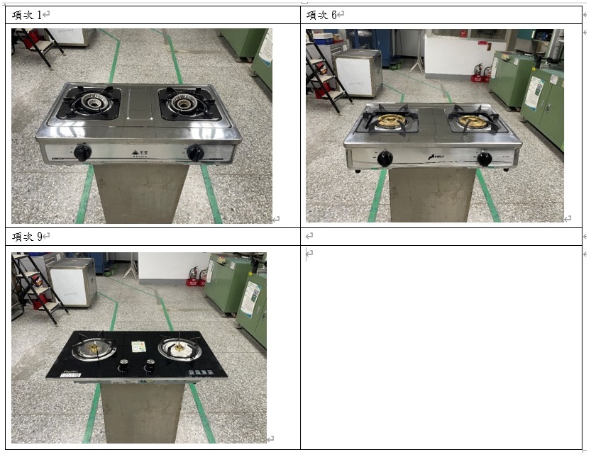 照片-1 標準檢驗局公布市售「家庭用燃氣台爐」商品檢測結果