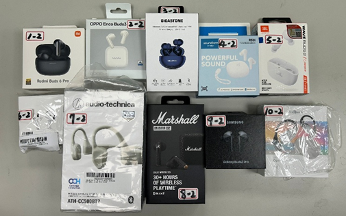 1150311標準局新聞稿【樣品照片】標準局與消保處共同發布市售藍牙耳機測結果