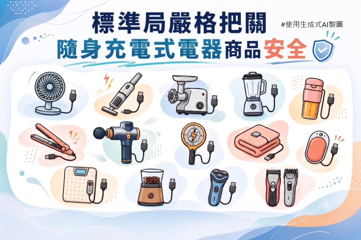 1150806標準局新聞稿【主圖】-14種隨身充電式電器